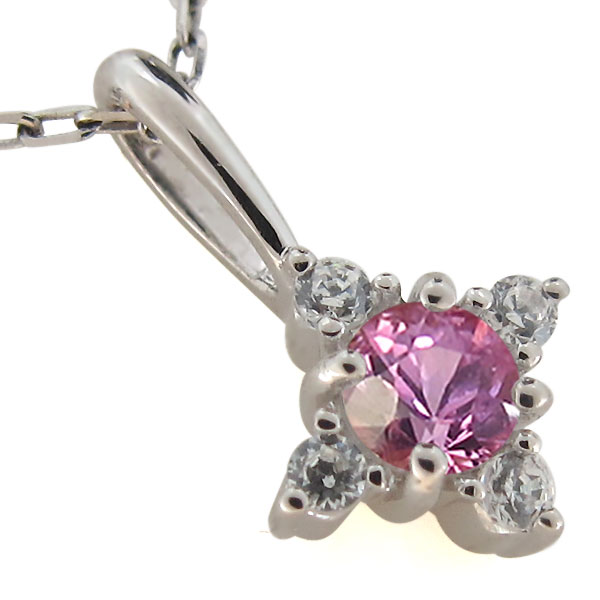 ピンクサファイア ティアドロップペンダント ダイヤモンド付き 14K イエローゴールド (7x5mm ピンクサファイア), ピンクサファイア ホワイトダイヤモ並行輸入品 pt900ピンクサファイア ダイヤモンド ペンダント トップ
