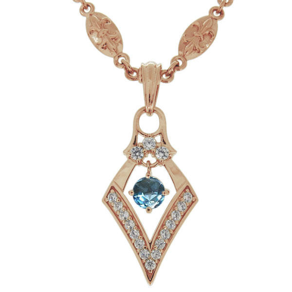 SVペンダントトップ　ブルートパーズ　net-No.2 ロンドンブルートパーズ ペンダントトップ（シルバー925）ハート型(大