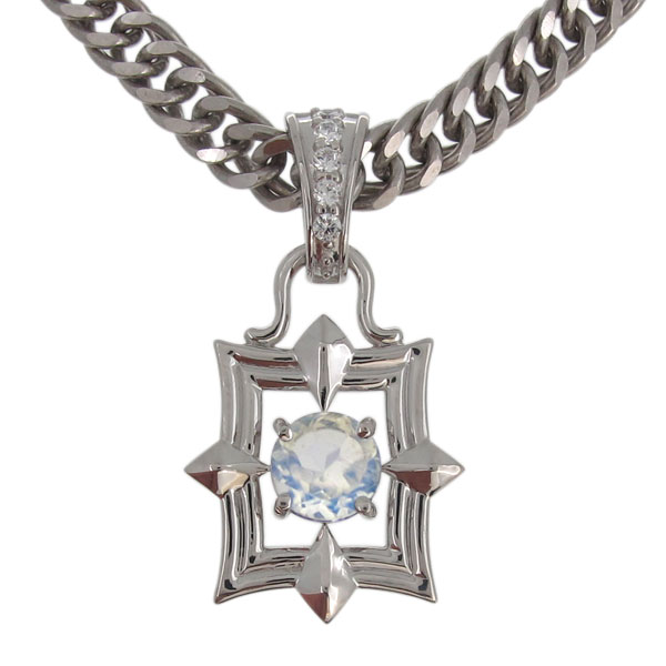 プラチナ ネックレス メンズ 喜平 ロイヤルブルームーンストーンネックレス 30代 40代 50代の通販は 53,280円