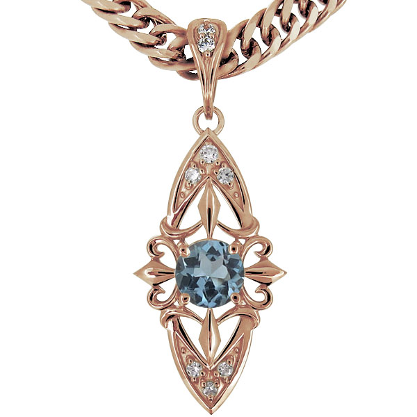 ハワイアンジュエリー アクアマリン サンタマリア k10ゴールド リング 指輪 プレジュール]レディース アクアマリンサンタマリア リング リボン K10