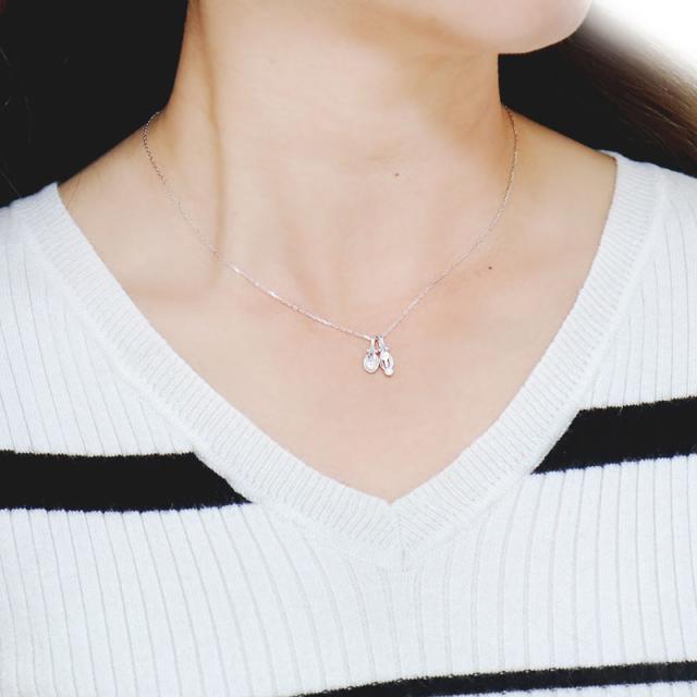 出産 祝い プレゼント ベビースプーン ネックレス フォーク ロイヤルブルームーンストーン 誕生石 18k 赤ちゃん 幸福 幸運 お守り_1