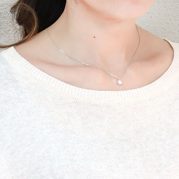 ネックレス パール 18k ピンク イエロー レディース 真珠 ペンダント k18_8