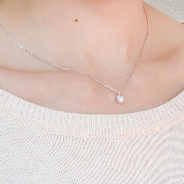 ネックレス パール 18k ピンク イエロー レディース 真珠 ペンダント k18_9
