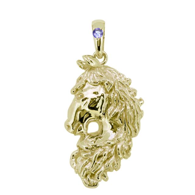 馬 ペンダントトップ 18金 メンズ ネックレス トップのみ 喜平 ホースの通販は