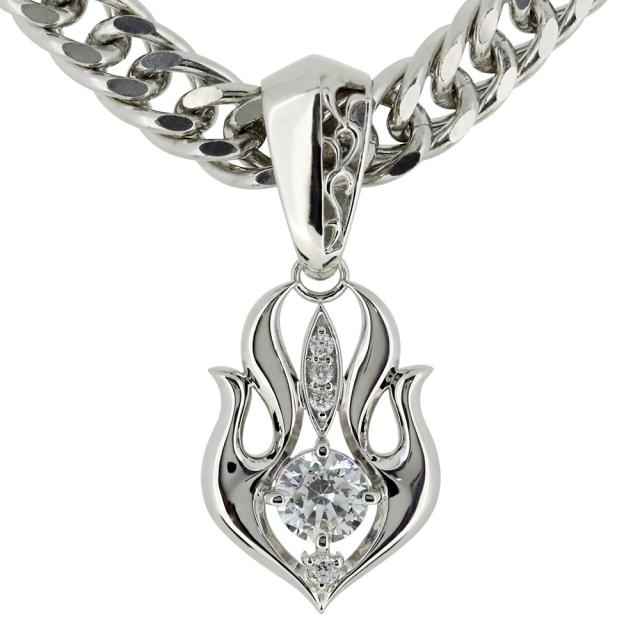 ダイヤモンド 鑑定書 プラチナ メンズ 4月誕生石 ペンダント 喜平の通販は 350,010円