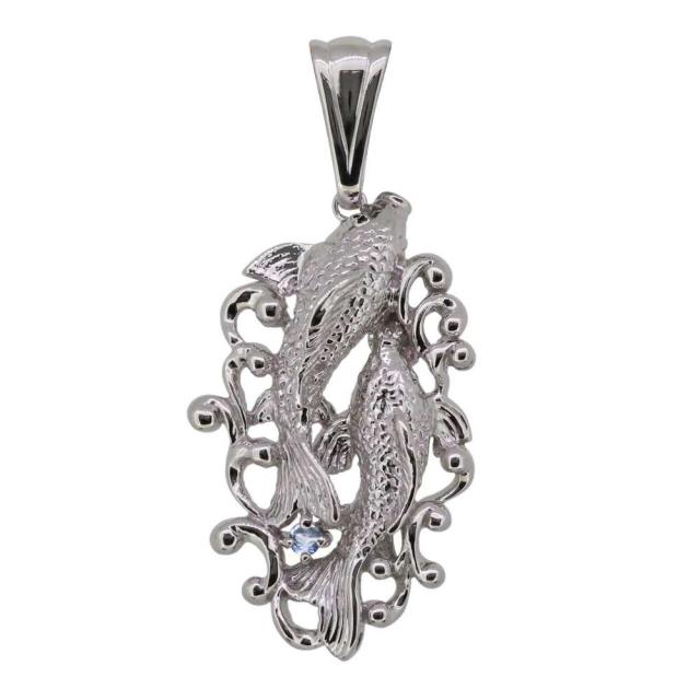 ペンダントトップ メンズ プラチナ 喜平用 トップのみ 3月誕生石 キヘイ