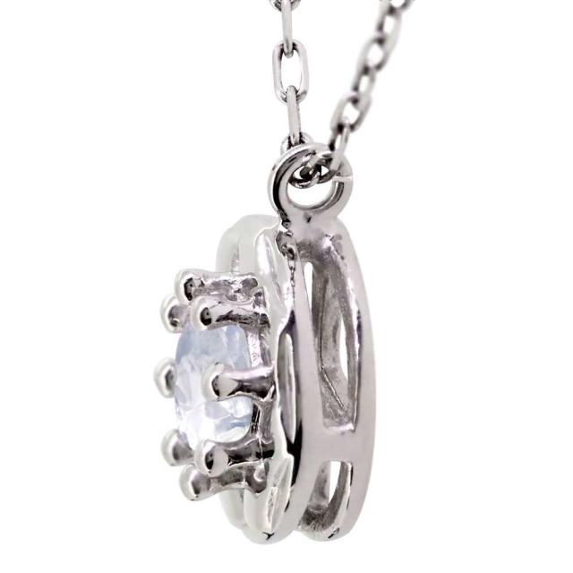 プラチナ ロイヤルブルームーンストーン ネックレス シンプル ペンダント クリスマス ポイント消化 ロイヤルブルームーンストーン ネックレス 一粒 プラチナ レディース