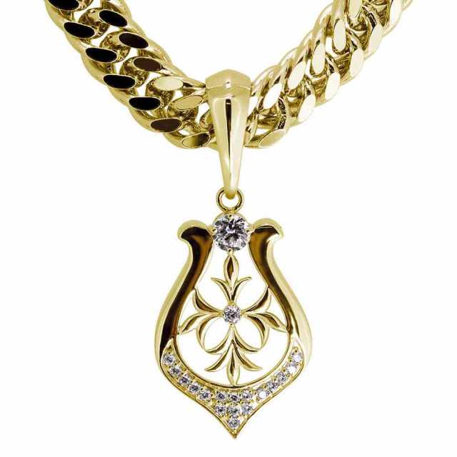 18金 ネックレス メンズ 喜平 ペンダント 馬蹄 クロス ダイヤモンド 4月誕生石 18k ゴールドの通販はネックレス