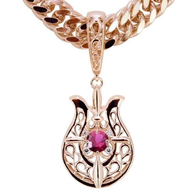 メンズ リング 馬蹄 羽根 フェザー ルビー 7月誕生石 10金 指輪 メンズ リング 馬蹄 羽根 フェザー ルビー 7月誕生石 10金 指輪