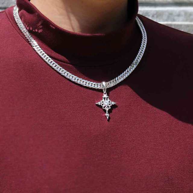 ダイヤモンド ネックレス クロス プラチナ 十字架 ペンダント pt900 4 