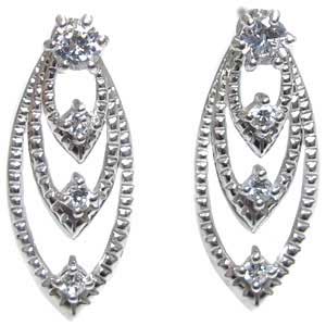 ピアス・k10・ダイヤモンド・10金・一粒