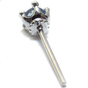 サンタマリア・シンプル・k10・王冠・一粒・ピアス_2