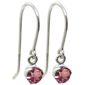 k18・ピアス・シンプル・一粒・ピンクトルマリンの通販は