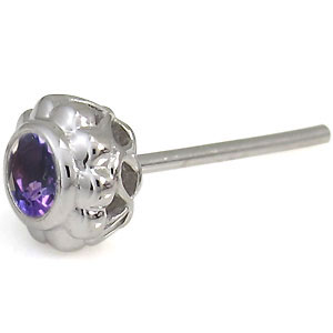 フラワー・ピアス・花・K10・アメジスト・ピアス_4
