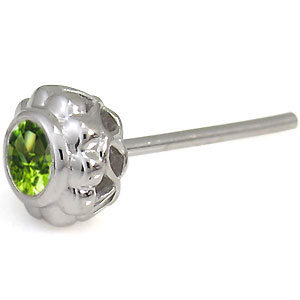 フラワー・ピアス・花・K10・ペリドット・ピアス_4