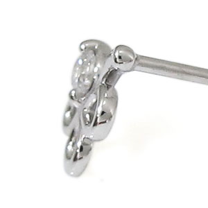 クローバー・ピアス・ダイヤモンド・四つ葉・ピアス・K18