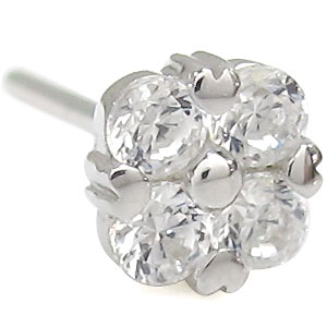 プラチナ・ダイヤモンド・ピアス・ハート・ピアス ピアス
