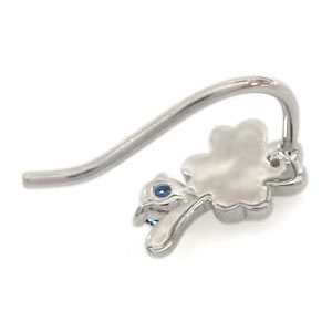 アクアマリンサンタマリア・ピアス・クローバー・アクアマリンサンタマリアピアス・18金_2