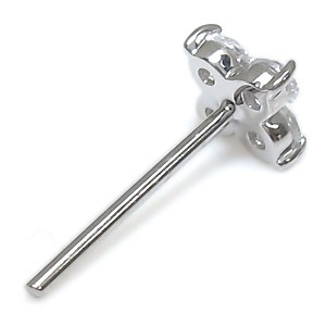 ダイヤモンド 十字架  ピアス クロス ピアス K10_2