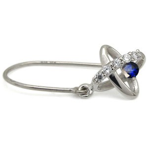 サファイア・ピアス・宇宙・星・惑星・ピアス・フックピアス・10