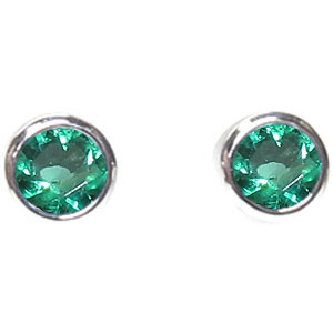 K18・エメラルドピアス・一粒・ピアス・シンプル_4