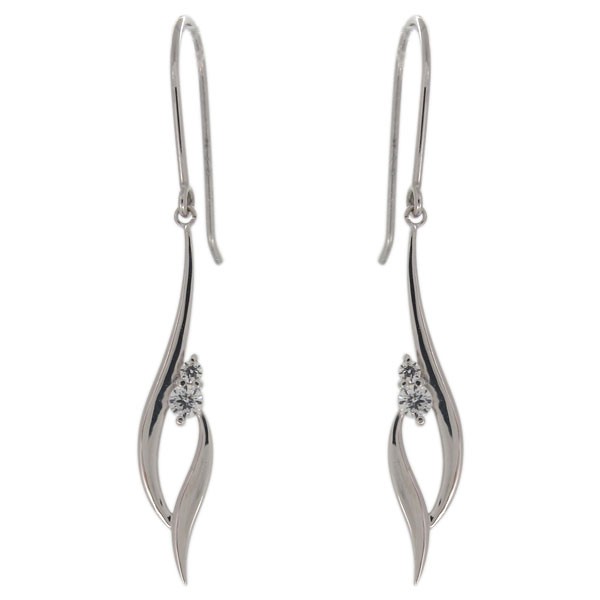 ピアス・レディース・ダイヤモンド・プラチナ・シンプルピアス
