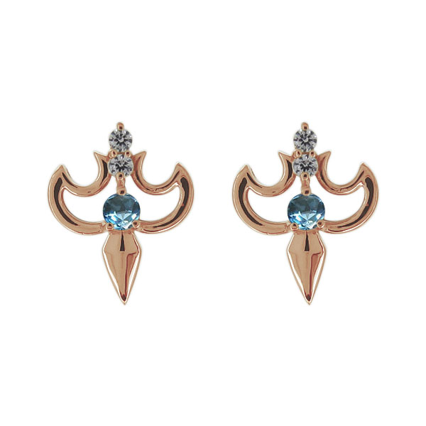 ピアス レディース 20代 30代 40代 ブルートパーズ 10金 スタッドピアス おしゃれの通販は