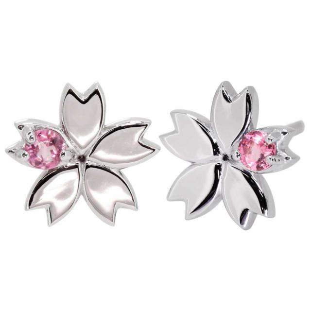 ピアス レディース 人気 18金ゴールド 花モチーフ 桜 かわいい 母の日 2023_6