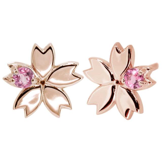 ピアス レディース 人気 18金ゴールド 花モチーフ 桜 かわいい 母の日 2023_5