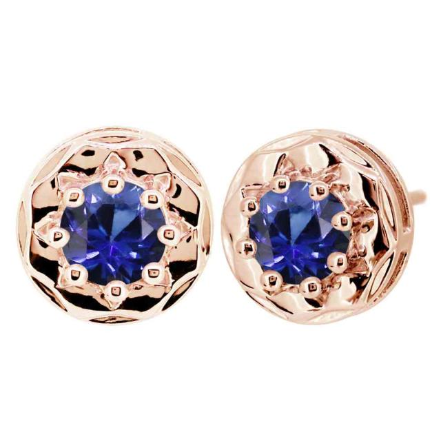 Plejour プレジュール ピアス おしゃれ サファイア スタッドピアス 上品 シルバー レディース 両耳 一粒 9月誕生石
