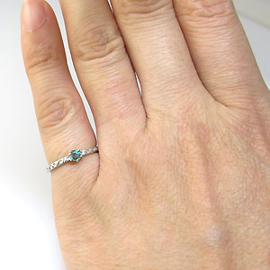 プラチナ リング エメラルド 婚約指輪【1105-m】_1