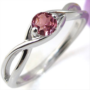 ピンクトルマリン・エンゲージリング・K10・婚約指輪・大粒・指輪の通販は 46,700円