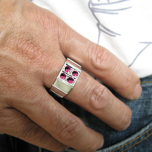 シルバーリング・印台・指輪・ルビーリング・メンズリングの通販は