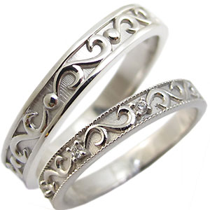 ペアリング・K10ゴールド・天然ダイヤモンド・結婚指輪・マリッジリングの通販は 72,050円