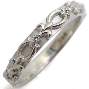 ダイヤモンド・リング・ダイヤ・指輪・K10・ユリの紋章の通販は 25,500円