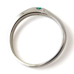 エメラルド・リング・一粒・10金・指輪_2