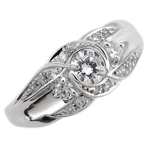 ダイヤモンド・リング・爪なし・エンゲージリング・婚約指輪・ダイヤモンドリング・10金・指輪の通販は