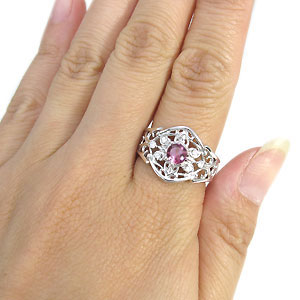 プラチナ 指輪 唐草 ピンクトルマリン リング 大粒の通販はau Pay マーケット Plejour プレジュール