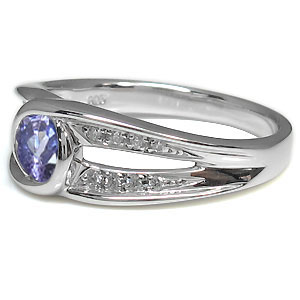 大粒 タンザナイト リング 12月誕生石 一粒 リング 18金 指輪 大粒 タンザナイト リング 指輪 12月誕生石 タンザナイトリング 一粒