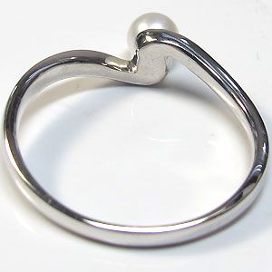 サイズ1号から選べるプラチナ製パールリング（本真珠4mm珠使用）_2