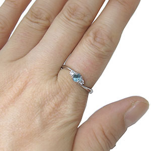 ブルートパーズ・リング・一粒・指輪・ブルートパーズリング・11月誕生石・10金_1
