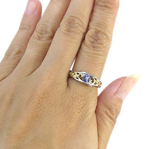 ラインリング タンザナイト 指輪 K18 プラチナ コンビリング クリスマス ポイント消化 ラインリング タンザナイト 指輪 K18 プラチナ コンビリング