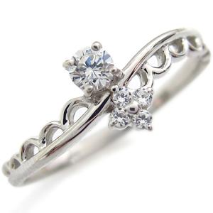 プラチナ・選べる誕生石・リング・ピンキーリング・ファランジリング・指輪・レース