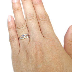 星 リング 選べる誕生石 ピンキーリング 流れ星 指輪 18金の通販は