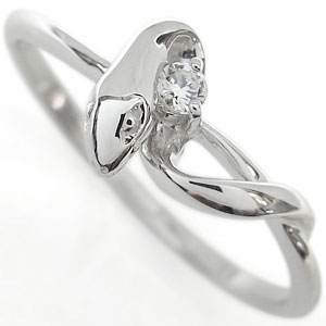 プラチナ・へび・リング・スネーク・指輪・ダイヤモンドリング