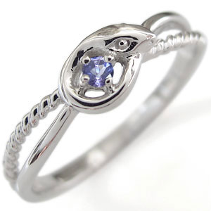 ヘビ シルバー 人気 リング レディース タンザナイト 指輪 誕生石 ピンキーリングの通販は 6,863円