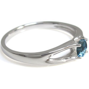 プラチナ リング ブルートパーズ 指輪 一粒 リング クリスマス ポイント消化 ダイヤモンド リング 指輪 プラチナ リング ブルートパーズ | H15