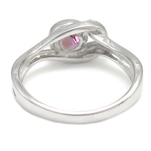 プラチナ 指輪 リング ピンクトルマリン 一粒 リング