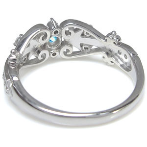 プラチナ リング ブルートパーズ リング キューピット 矢 指輪の通販は