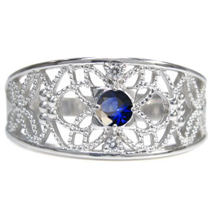 プラチナ リング 指輪 唐草 アラベスク リング サファイア リングの通販は プラチナ リング 指輪 唐草 アラベスク リング サファイア リングの通販は